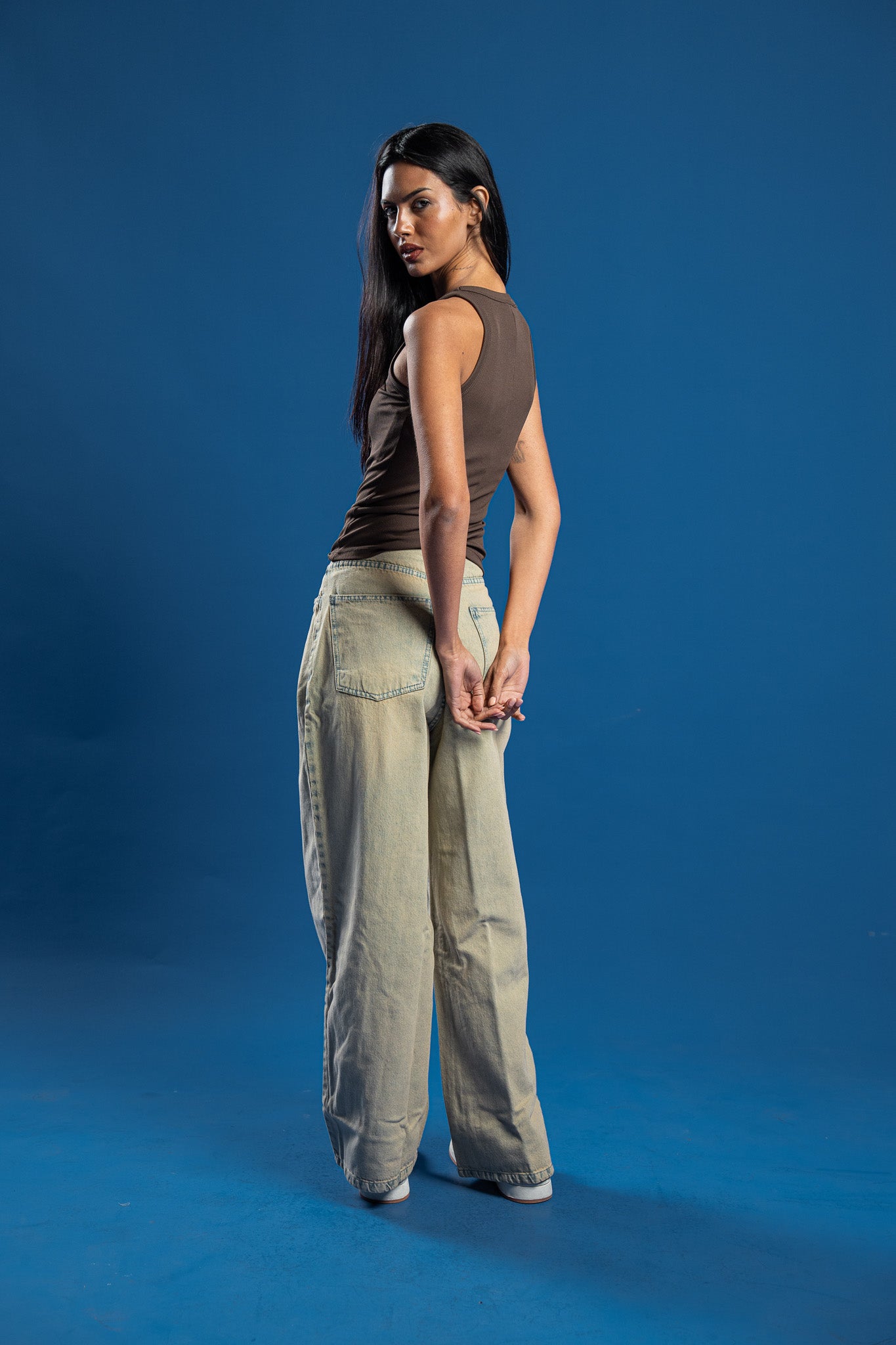 Double Buttons Denim