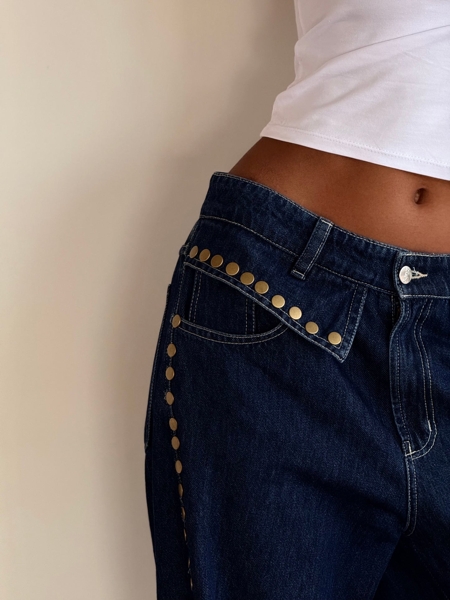 Studded Blues Denim