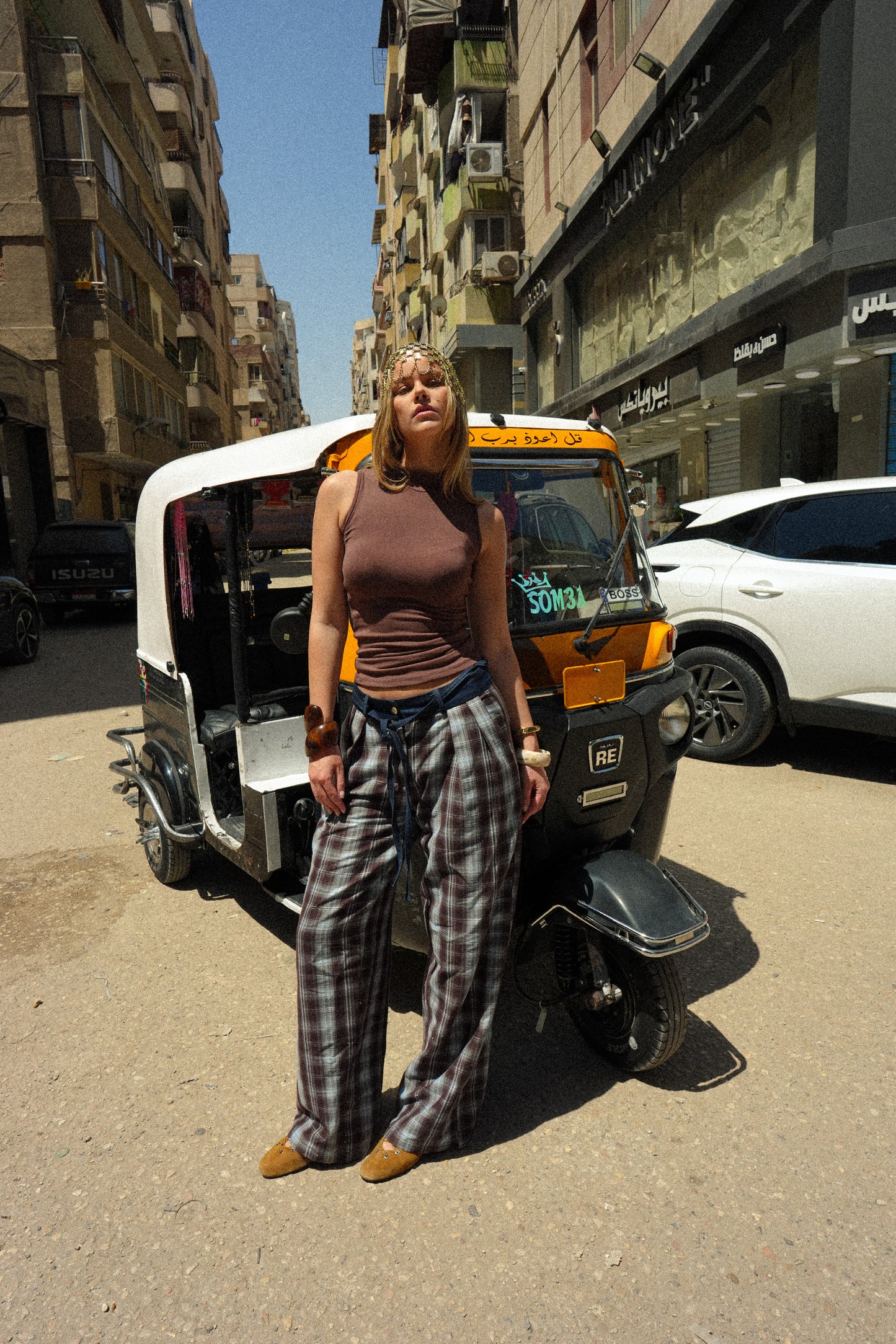 Denim Waist Pants