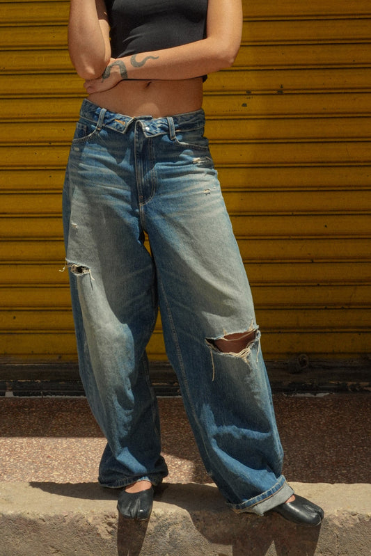 Flipped Ripped Jeans