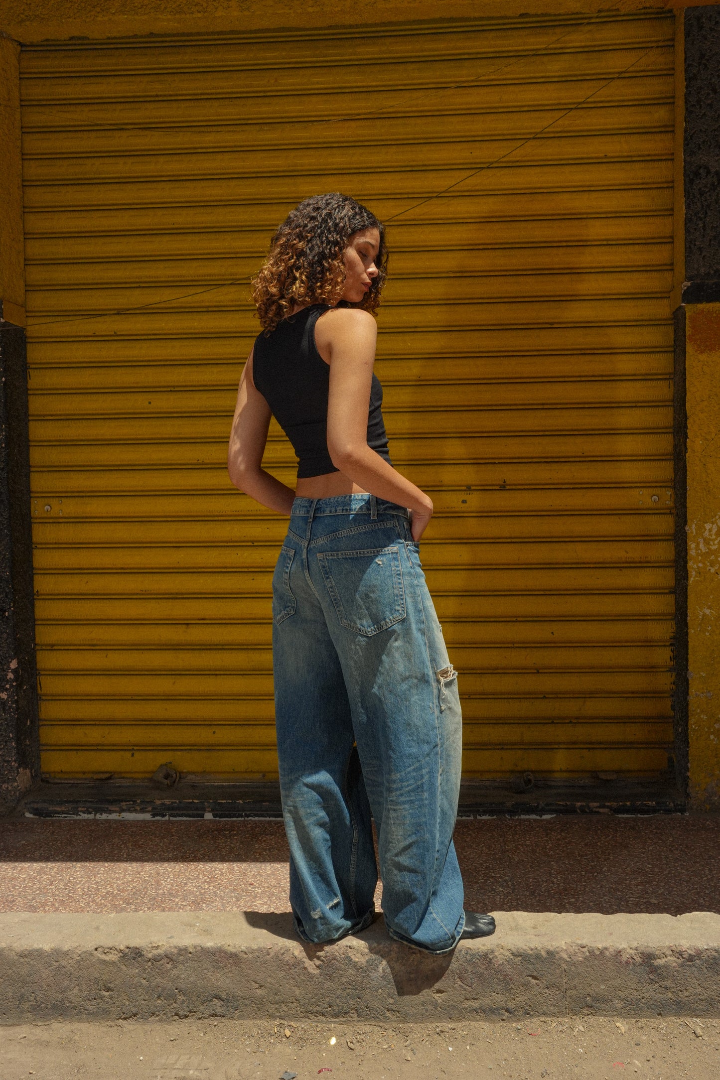 Flipped Ripped Jeans