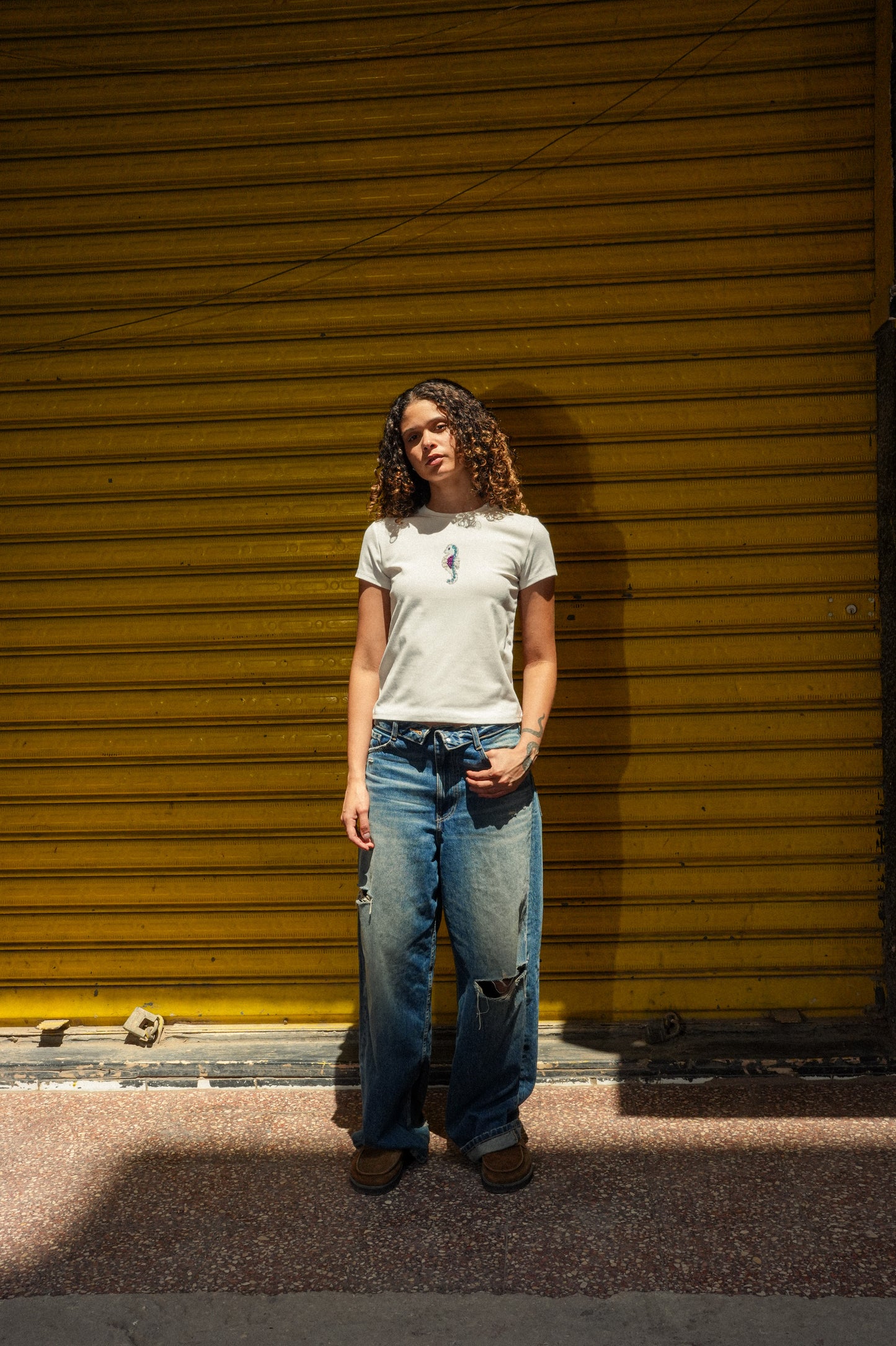 Seahorse beaded top
