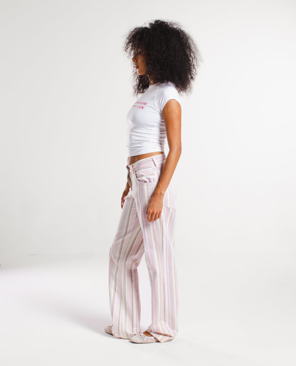 Pink stripe Pants