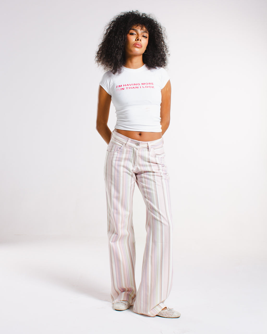 Pink stripe Pants