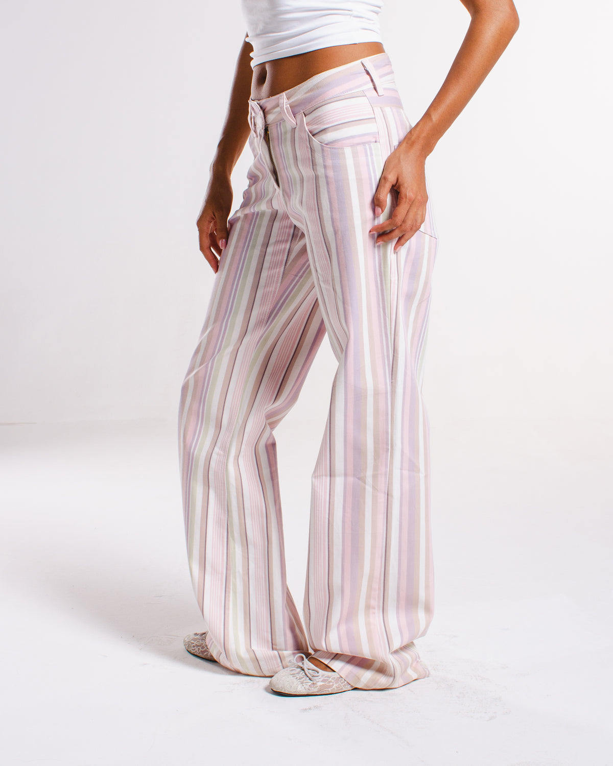 Pink stripe Pants