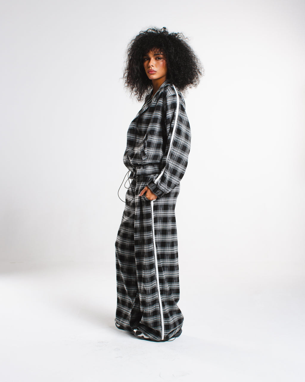 Plaid stripe Pants