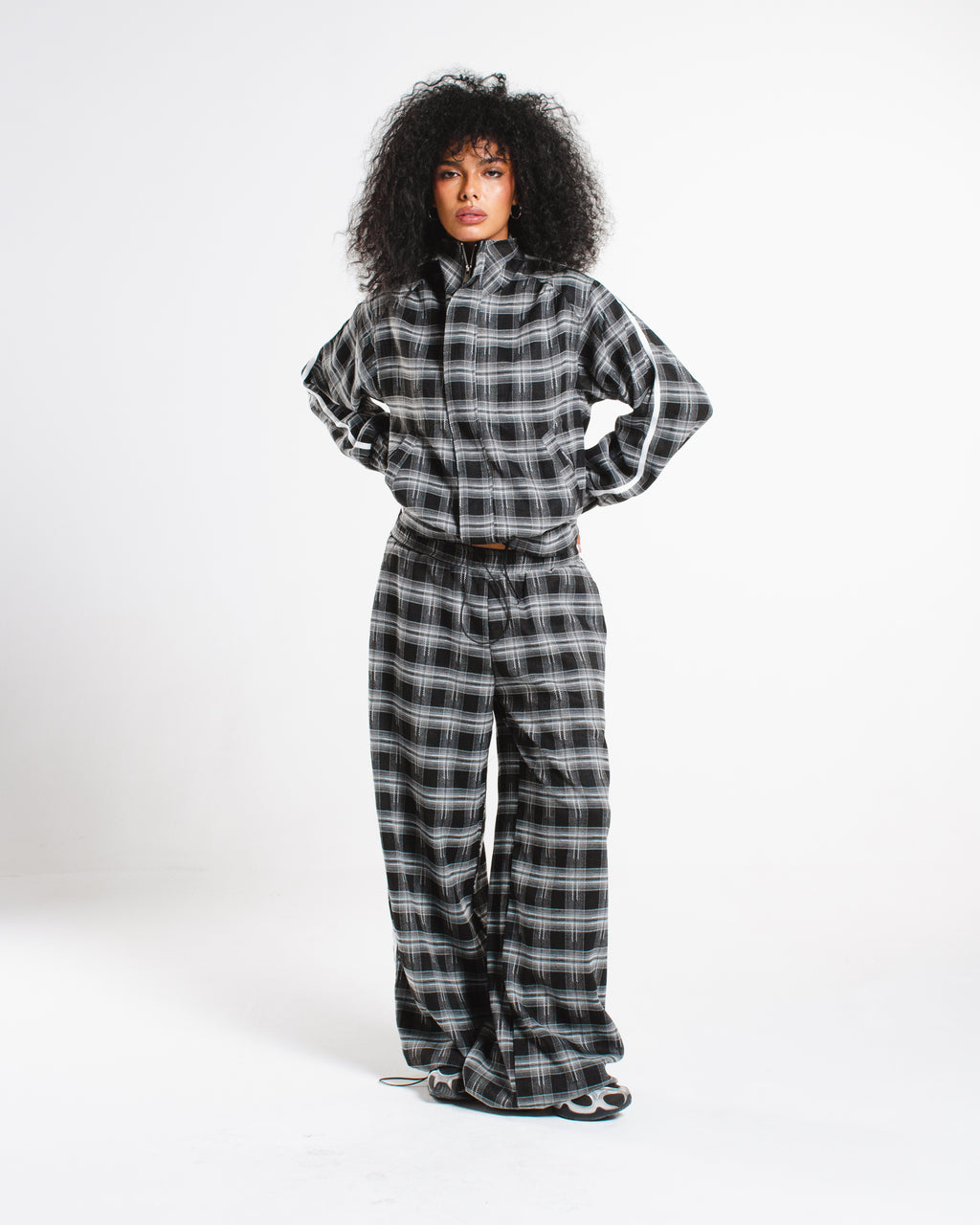 Plaid stripe Pants
