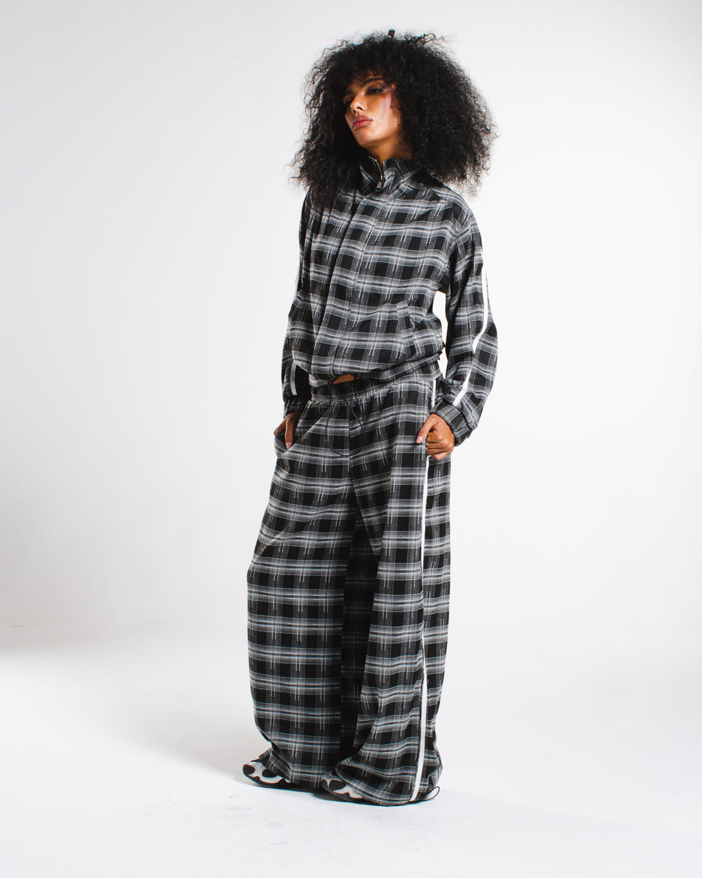 Plaid stripe Pants