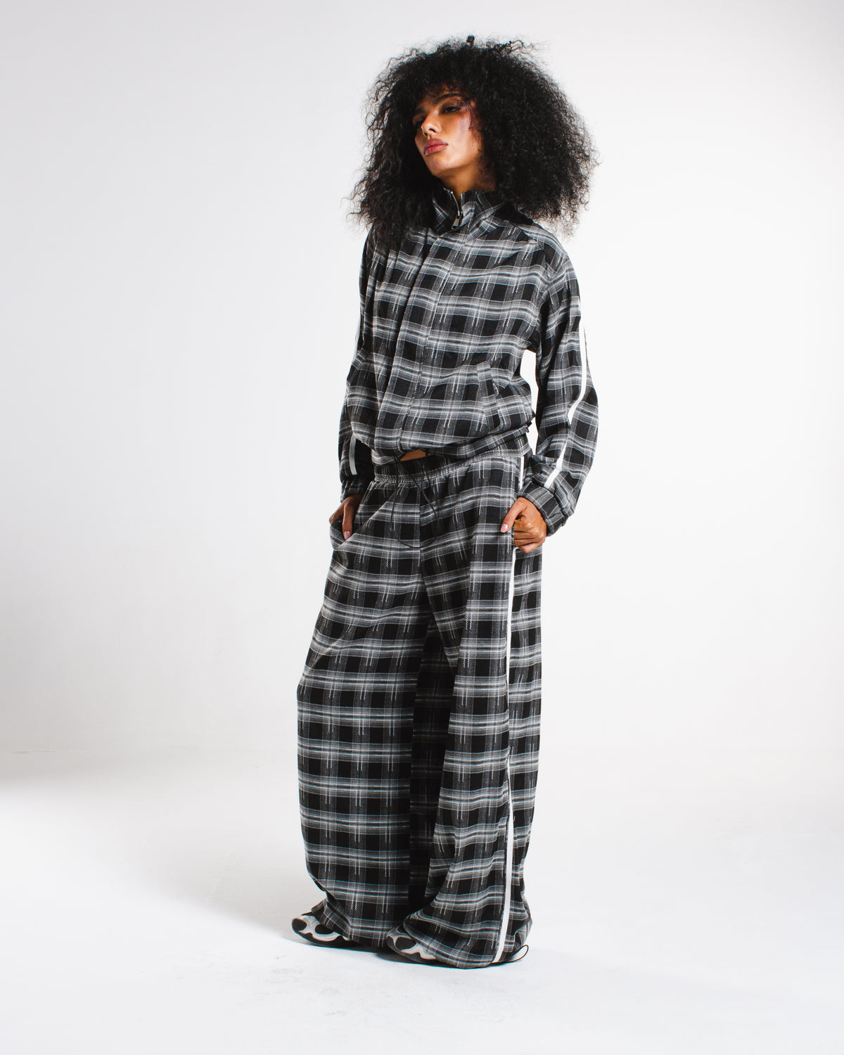 Plaid stripe Pants