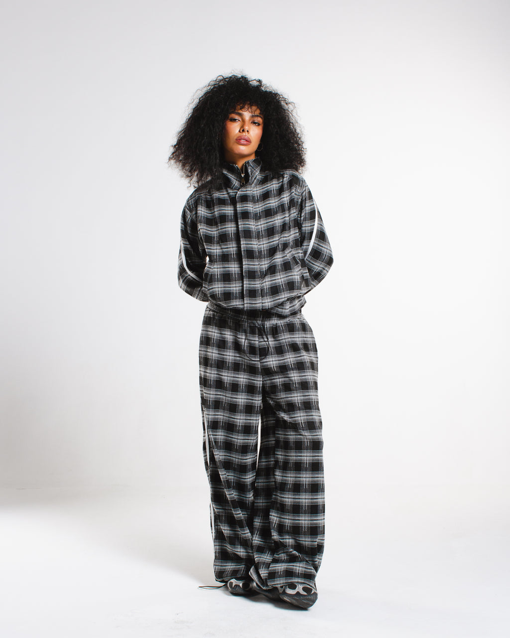 Plaid stripe Pants