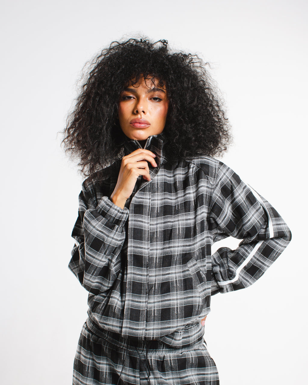 Plaid stripe Jacket