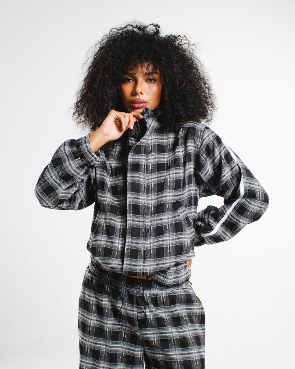 Plaid stripe Jacket