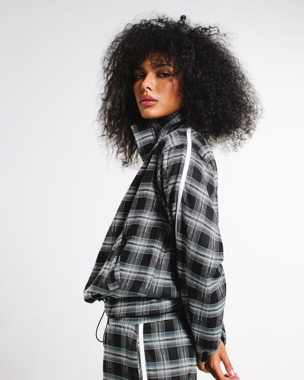 Plaid stripe Jacket