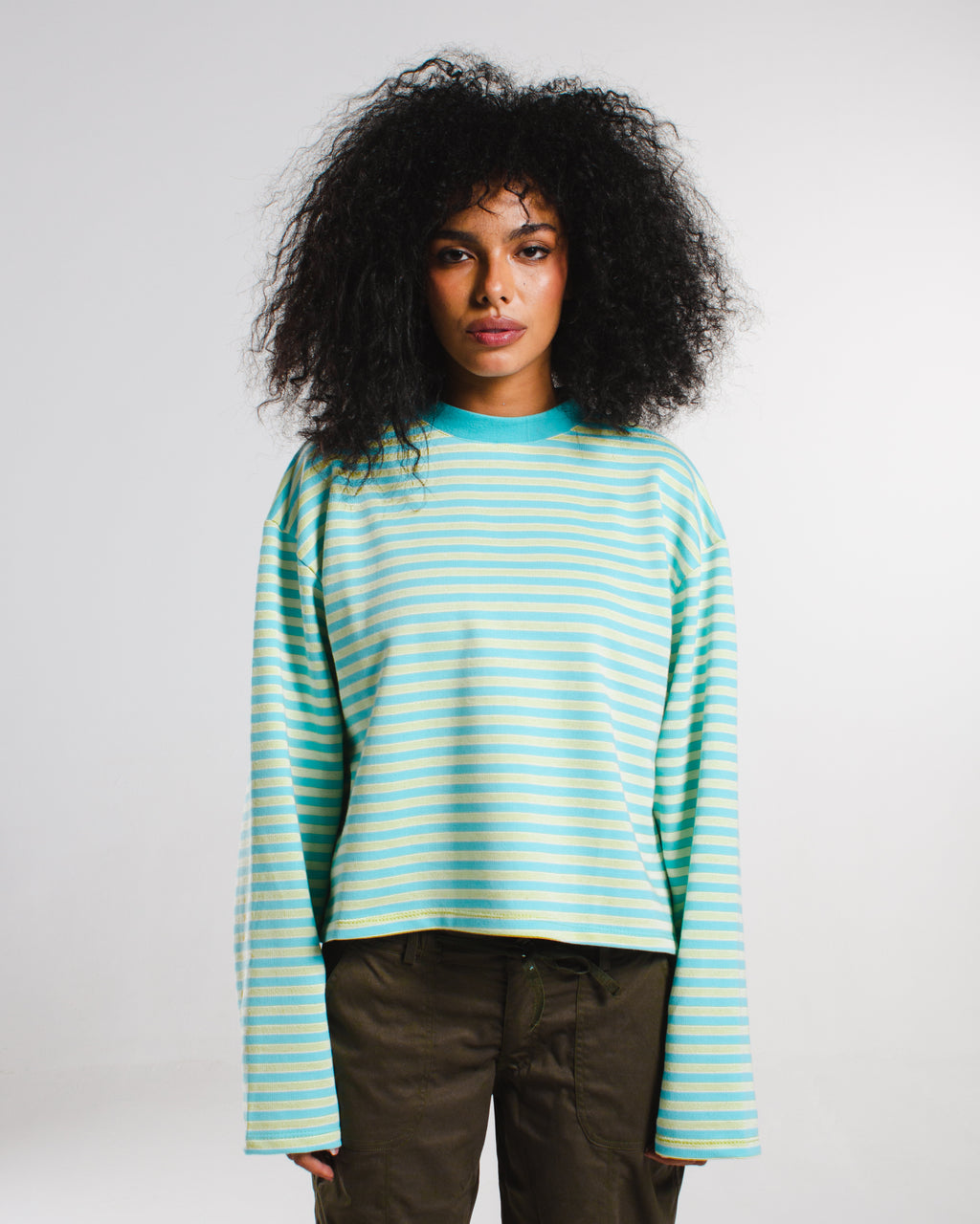 Stripy Long Sleeve Top