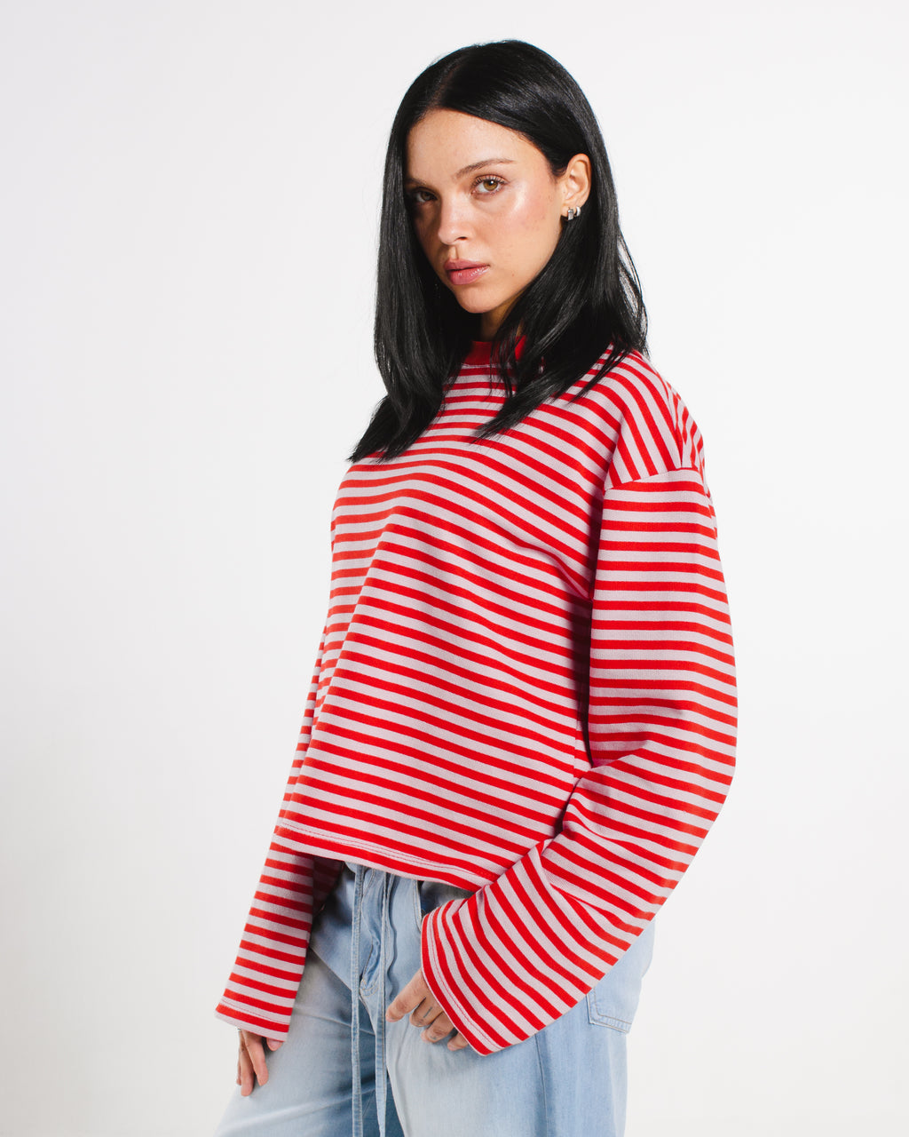Stripy Long Sleeve Top