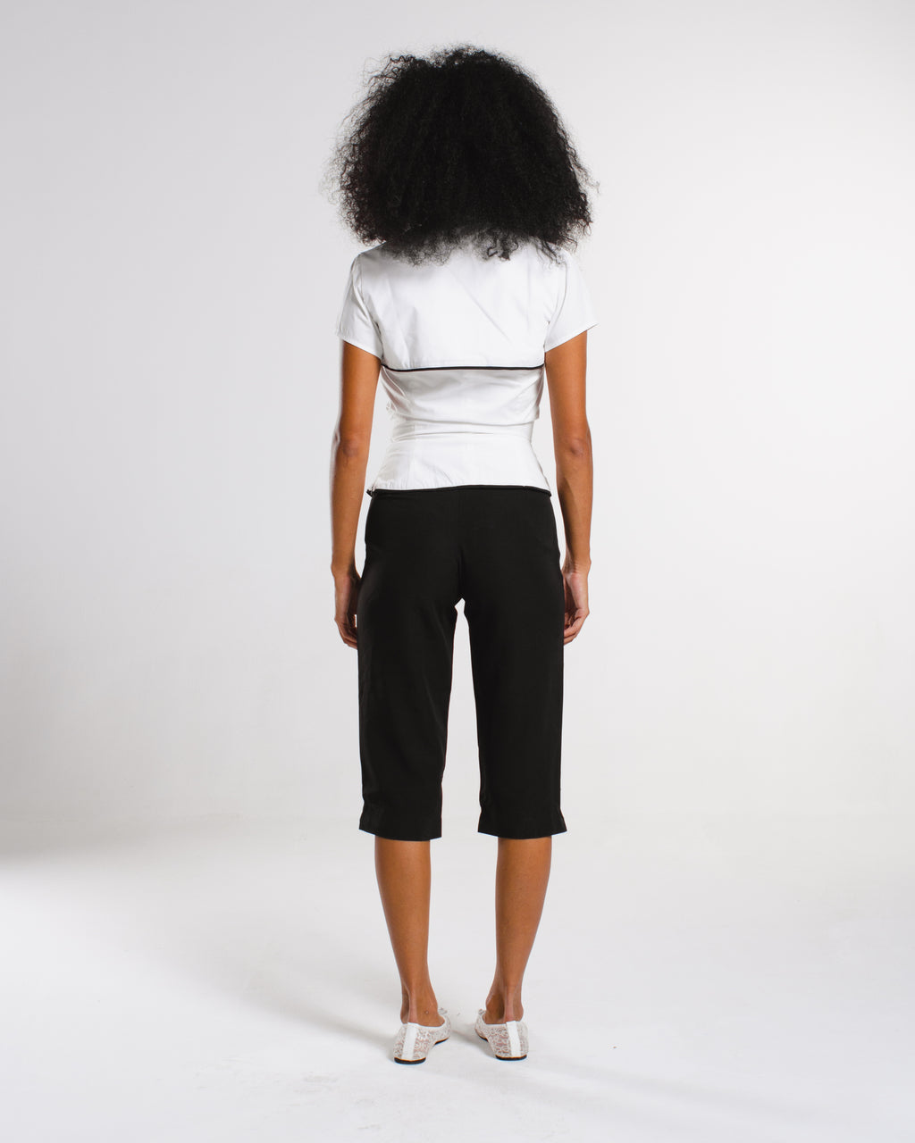 Two pieces poplin top