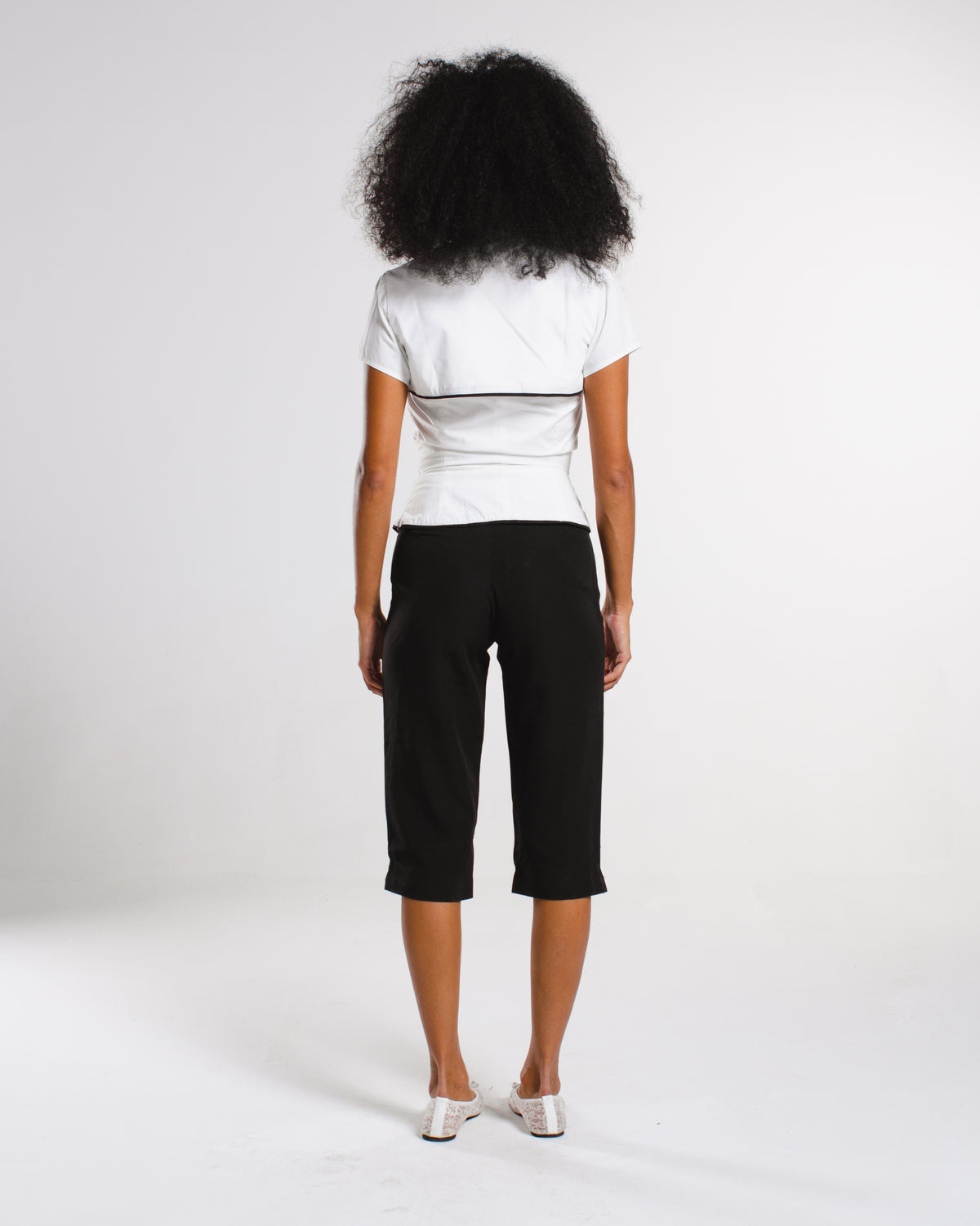 Two pieces poplin top