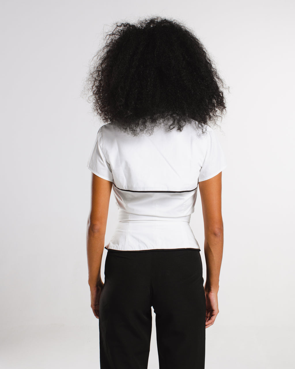 Two pieces poplin top