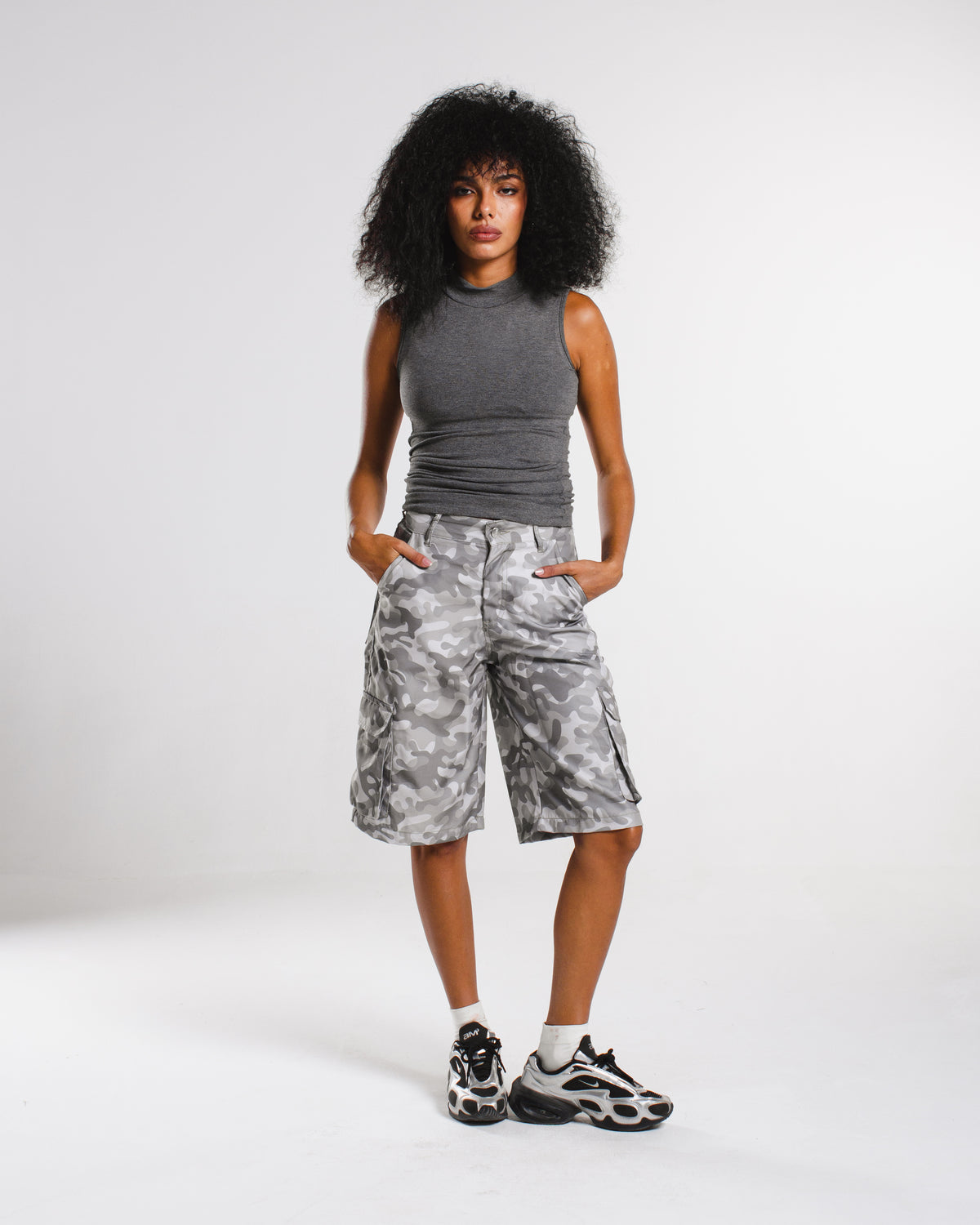 Camo cargo jorts