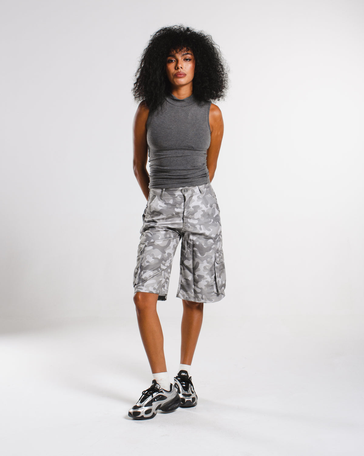 Camo cargo jorts