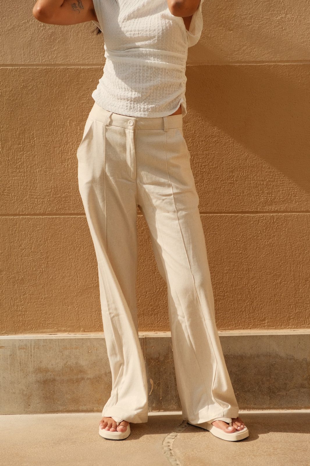 Shimmer Linen Pants